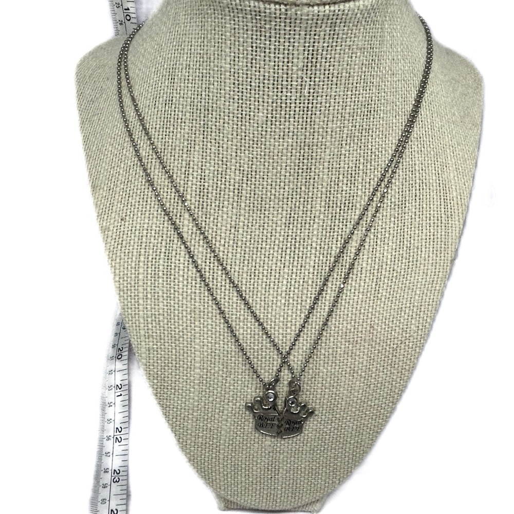 Disney Royal BBF Friend Necklace 2PC Set Jewelry - Picture 1 of 10